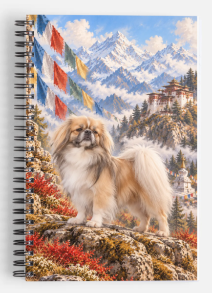 Tibet Spaniel Notebook  A Sensitive Kind 2027 Edition